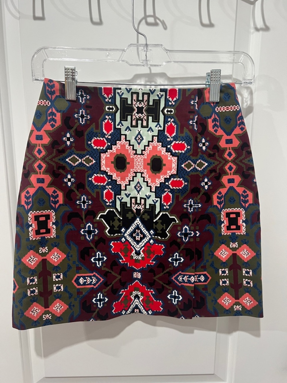 Kate Spade Saturday Multicolor Geometric Aztec A-Line Mini Skirt Size 00